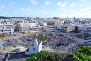 糸満市の街並み