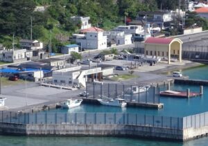 国頭村の町並み